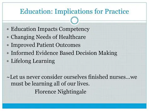 Implications for Nursing Education