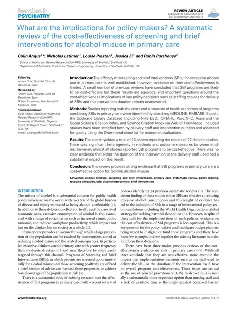 Implications for Policy Makers