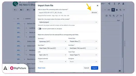 Import into other software tools