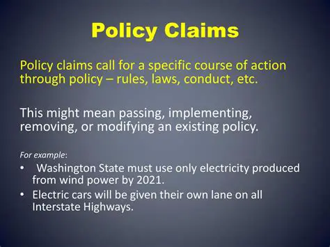 Importance of Claim of Policy