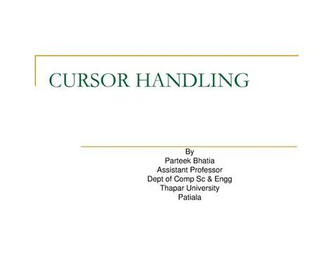 Importance of Proper Cursor Handling