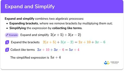 Importance of Simplifying and Expanding Algebraic Expressions
