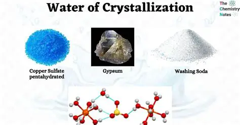 Importance of Water of Crystallization