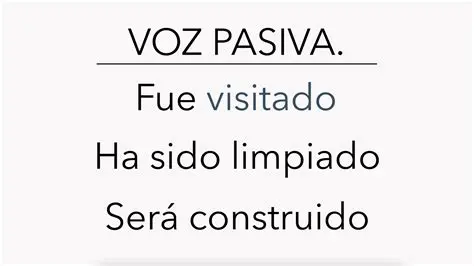 Importancia de la Voz Pasiva