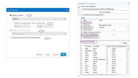 Importing an Excel Table as a User Parameter List