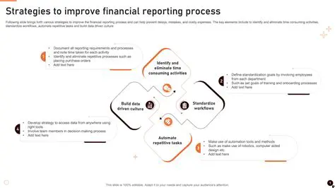 Improve financial reporting