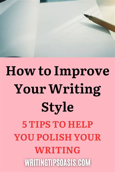 Improve your writing style