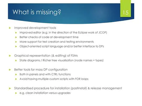 Improved Development Tools