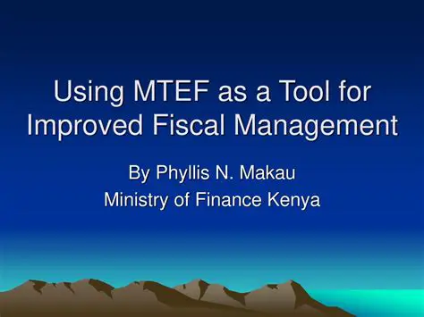 Improved fiscal management