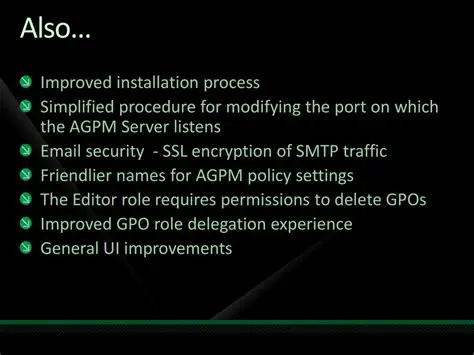 Improved installation process