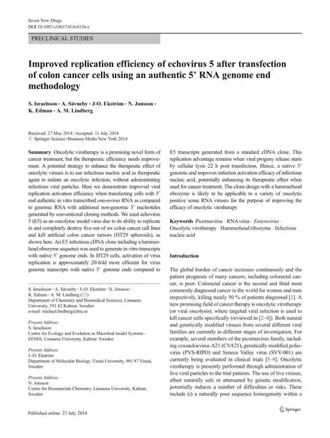 Improved replication efficiency