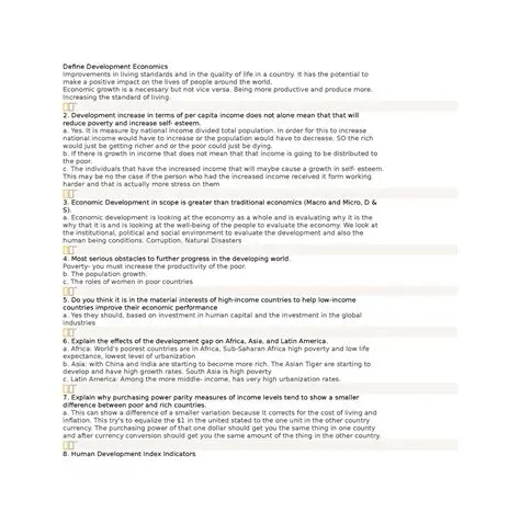 Improvements in living standards