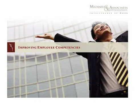 Improving employee competencies