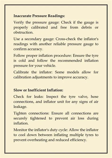 Inaccurate Pressure Readings