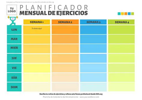 Incluye tiempo para el ejercicio
