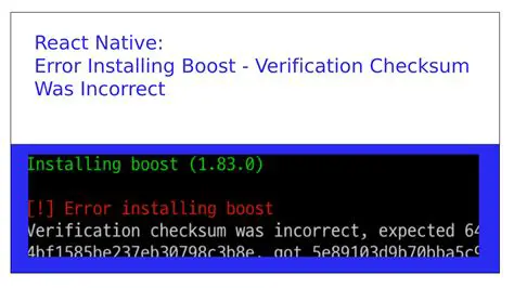 Incorrect Boost installation