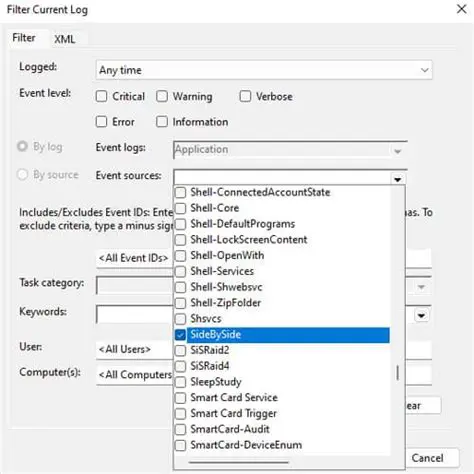 Incorrect filter configuration