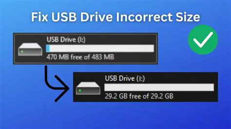 Incorrect USB drive settings