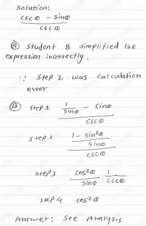 Incorrectly simplifying the solution