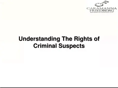 Increase awareness of the rights of suspects
