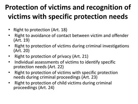 Increased Protection for Victims