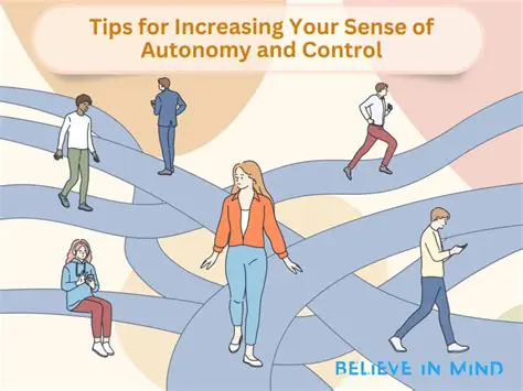Increased sense of autonomy and control