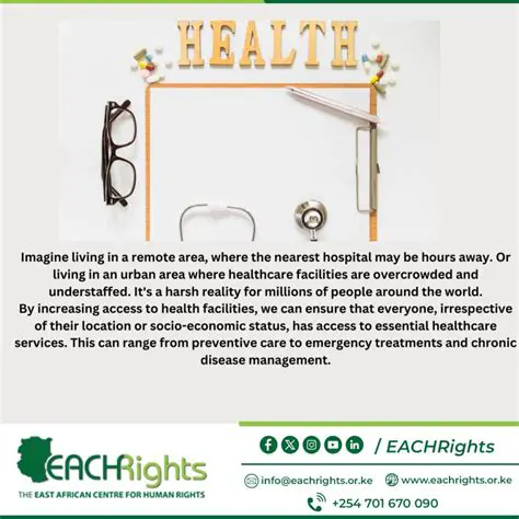 Increasing access to health facilities