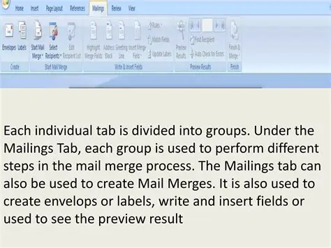 Individual or mass mailings