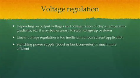 Inefficient voltage regulation