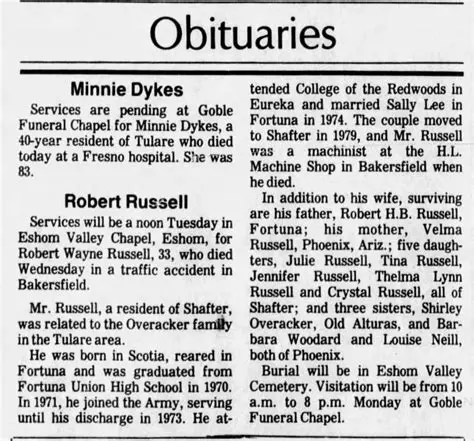 Ink Free News Marshall County: Latest Obituaries and Memorials