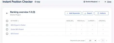 Instant Keyword Position Checking