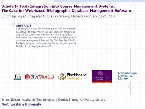 Integration with Bibliographic Management Programs