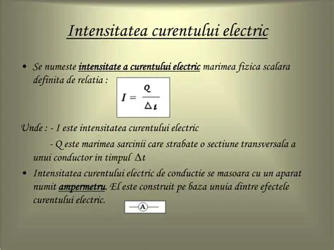 Intensitatea Curentului Electric