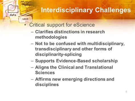 Interdisciplinary challenges
