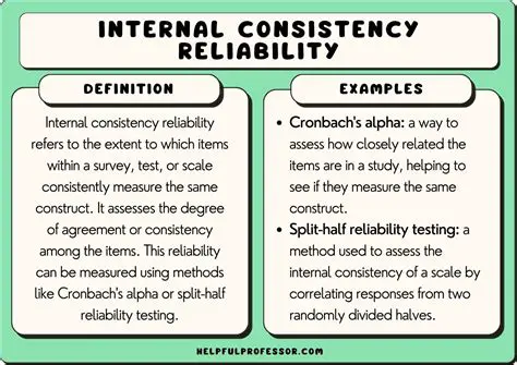 Internal consistency reliability