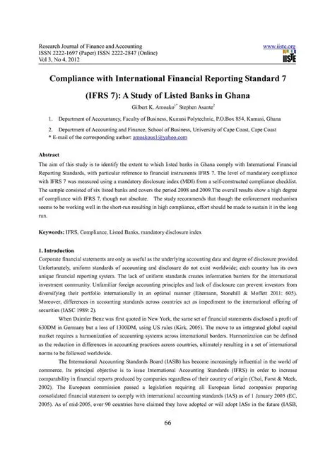 International Financial Reporting Standard 7
