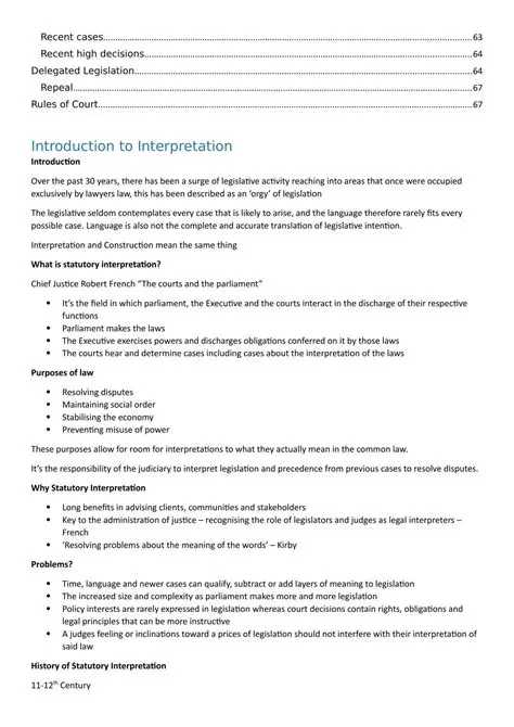 Interpreting the law as written