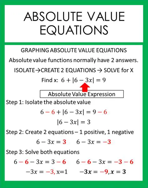 Introduction to Absolute Value Equations
