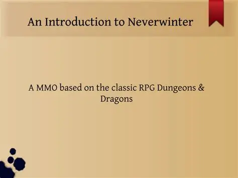 Introduction to Neverwinter