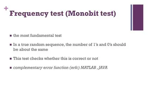Introduction to the Monobit Test