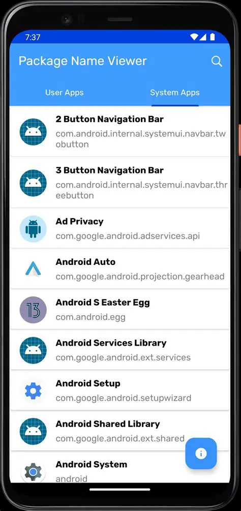 Invalid Android package name