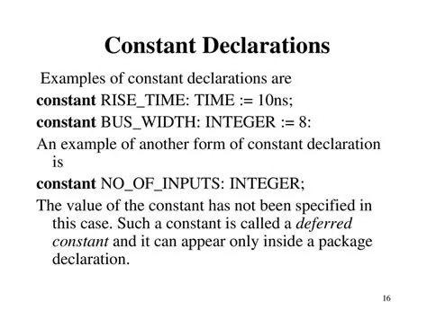 Invalid Constant Declaration