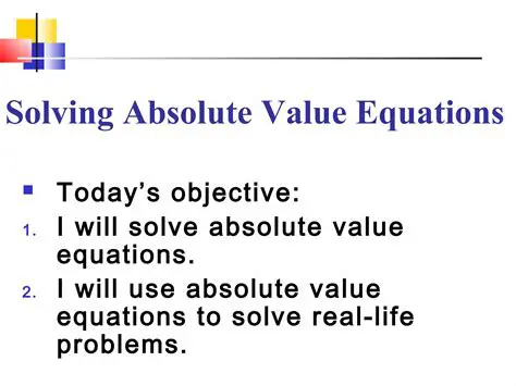 Isolate the absolute value term