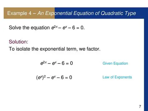 Isolate the exponential term