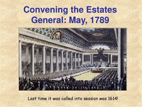 It was the first time the Estates General was convened since 1614
