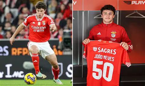 João Neves : L'Ascension Fulgurante du Prodige de Benfica au Cœur du Football Portugais