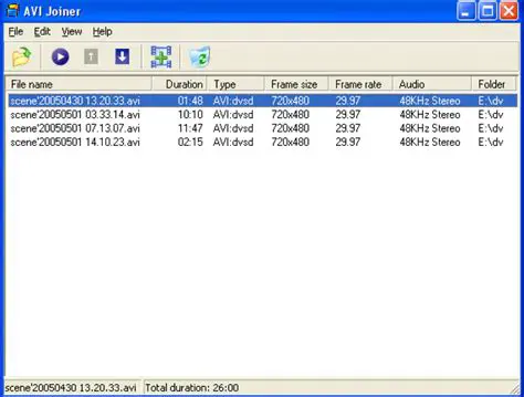 Joining Multiple AVI Files