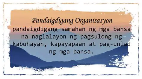 Kabutihan ng mga Pandaigdigang Organisasyon