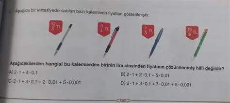 Kalemlerin renklerinin verilmesi