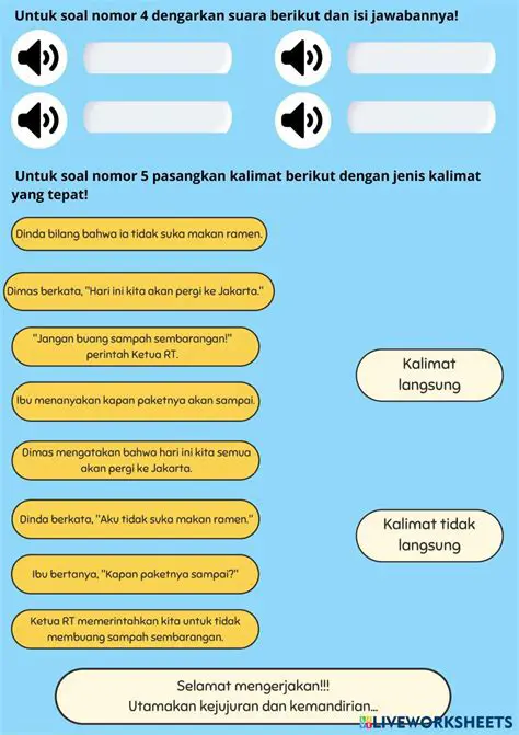 Kalimat Tidak Langsung: Memahami Perbedaan dengan Kalimat Berita - Benar atau Salah?